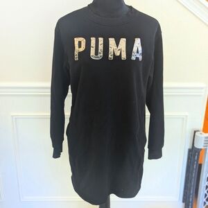 Women's Puma Sweatshirt Sweater Dress